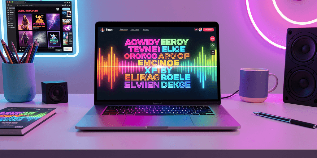 Turn any song into a lyric video with a free online maker